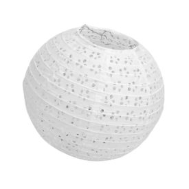 Csipkés fehér papír lampion 25cm Csipkés fehér papír lampion 25cm