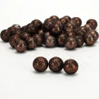 Csillámos polisztirol golyó 1,5cm csoki