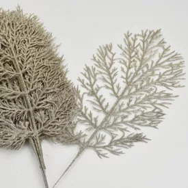 Csillámos thuja ág pezsgő 40cm x 15cm