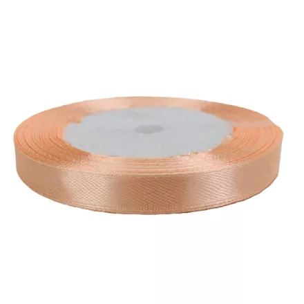 Szatén szalag 1cm széles barack