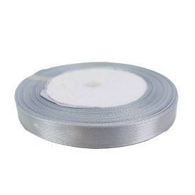 Szatén szalag 1cm széles ezüst Szatén szalag 1cm széles ezüst