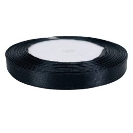 Szatén szalag 1cm széles fekete Szatén szalag 1cm széles fekete