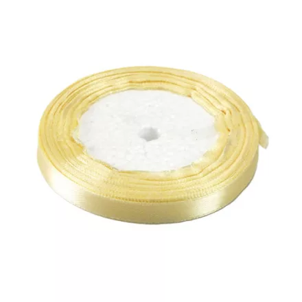 Szatén szalag 1cm széles krém