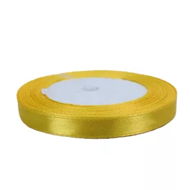 Szatén szalag 1cm széles sárga