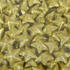 Polisztirol csillag 2cm csillámos arany