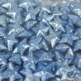Polisztirol csillag 2cm csillámos country kék Polisztirol csillag 2cm csillámos country kék