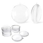 Ajándéktartó lapos gömb műanyag lapos 7cm x 2,5cm 5db/csomag