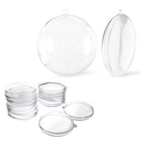   Ajándéktartó lapos gömb műanyag lapos 7cm x 2,5cm 5db/csomag