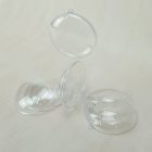 Ajándéktartó lapos gömb műanyag lapos 7cm x 2,5cm 5db/csomag