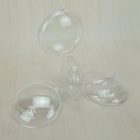 Ajándéktartó lapos gömb műanyag lapos 7cm x 2,5cm 5db/csomag