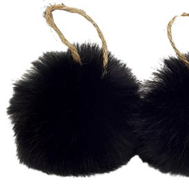 Pihe-puha szőrgombóc 6cm fekete Pihe-puha szőrgombóc 6cm fekete