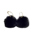 Pihe-puha szőrgombóc 6cm fekete