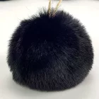 Pihe-puha szőrgombóc 8cm fekete