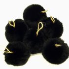 Pihe-puha szőrgombóc 8cm fekete
