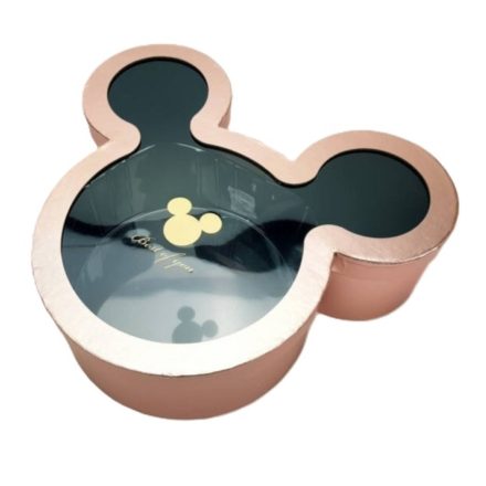 Mickey papírdoboz metál pink