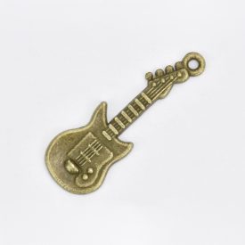 Fém medál - Gitár 1cm x 3,1cm Fém medál - Gitár 1cm x 3,1cm