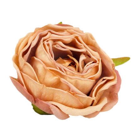Rózsa fej 5,5cm - vintage barna