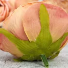 Rózsa fej 5,5cm - vintage barna