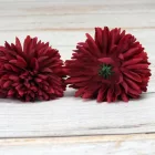 Krizantém fej 6cm x 5cm bordó