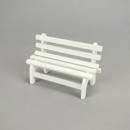 Fehér klasszikus pad 11cm x 7cm x 5cm