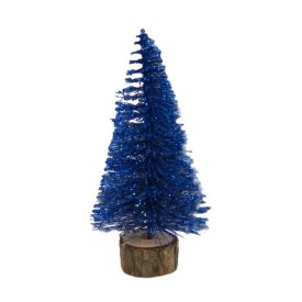 Dekor fenyőfa királykék 10cm Dekor fenyőfa királykék 10cm