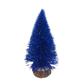 Dekor fenyőfa királykék 15cm Dekor fenyőfa királykék 15cm