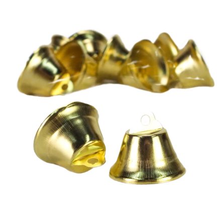 Fém csengő arany 3cm 10db/csomag