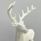 Csillámos fehér szarvas 11cm x 15cm