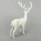 Csillámos fehér szarvas 11cm x 15cm