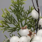 Téli havas ág tobozzal, bogyókkal 25cm