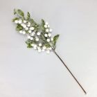 Fehér hamvas bogyós ág levelekkel 57cm x 17cm