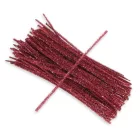 Csillámos zsenília drót - rózsaszín 100db/cs