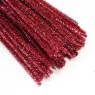 Csillámos zsenília drót - rózsaszín 100db/cs