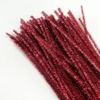 Csillámos zsenília drót - rózsaszín 100db/cs