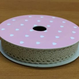 Öntapadós csipke ekrü 1,5cm x 1,8 m