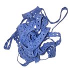 Pamut csipke égkék 1 cm x  2m