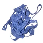 Pamut csipke égkék 1 cm x  2m