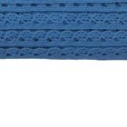 Pamut csipke égkék 1 cm x  2m