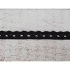 Pamut csipke fekete 1cm x 2méter