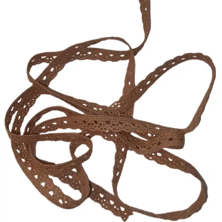 Mogyoró pamut csipke 1cm