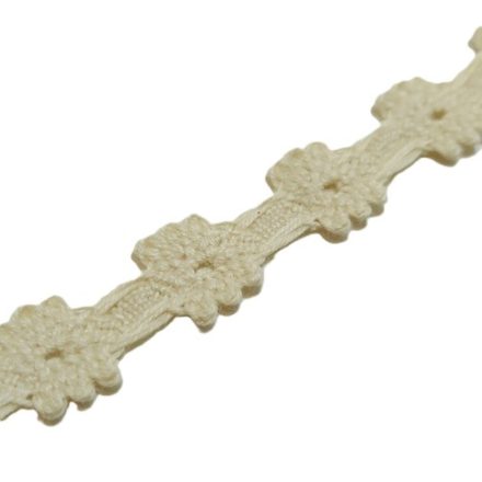 Ekrü pamut csipke 1,5cm x 2méter