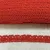 Pamut csipke piros 2cm széles