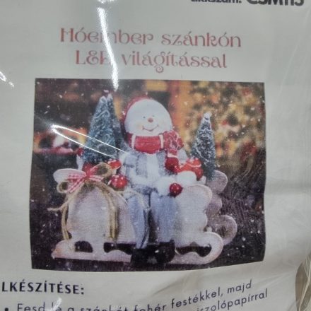 Csináld magad - Hóember szánkón LED világítással