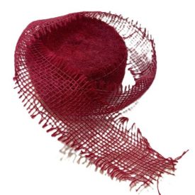 Juta szalag 5cm széles bordó Juta szalag 5cm széles bordó