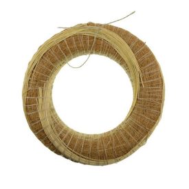 Koszorú alap széna 25cm barna, sisallal bevont Koszorú alap széna 25cm barna, sisallal bevont