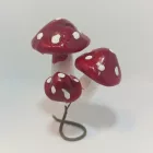 Gomba piros pöttyös 3 darabos csokor