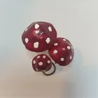 Gomba piros pöttyös 3 darabos csokor