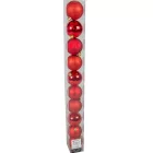 Műanyag gömb karácsony piros 6cm 10db-os
