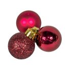 Műanyag gömb bordó 3cm 14db-os