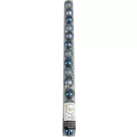 Műanyag gömb éjkék 3cm 14db-os